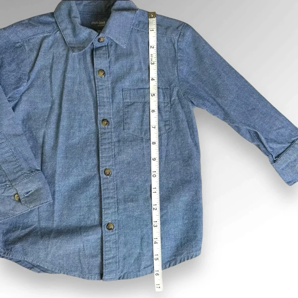 Carter’s long sleeve denim shirt and pant set bundle size 2T